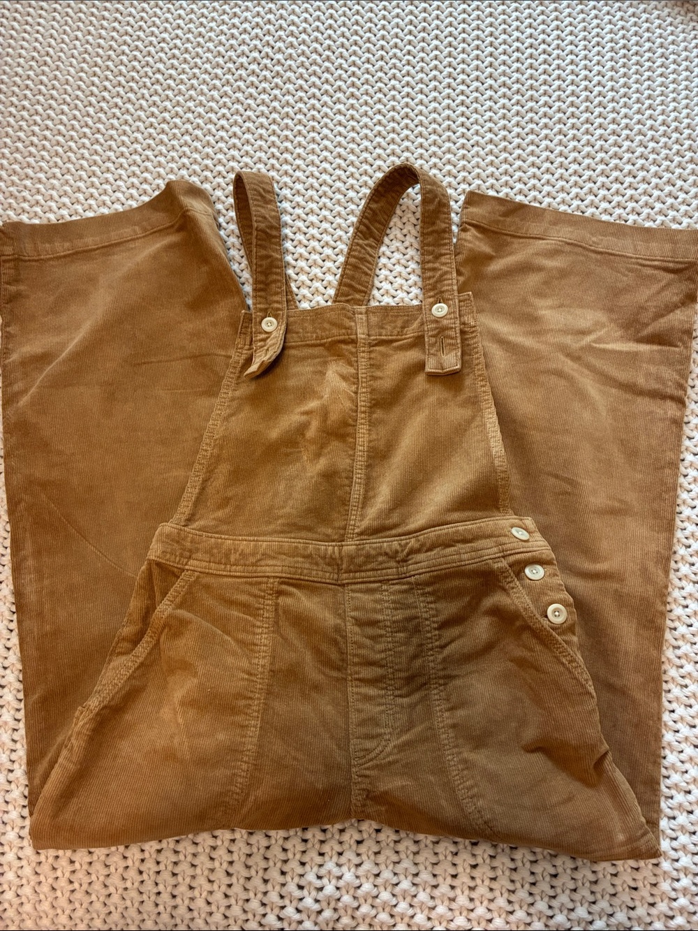 Patagonia Women's Stand Up Cropped Corduroy Overalls in Brown